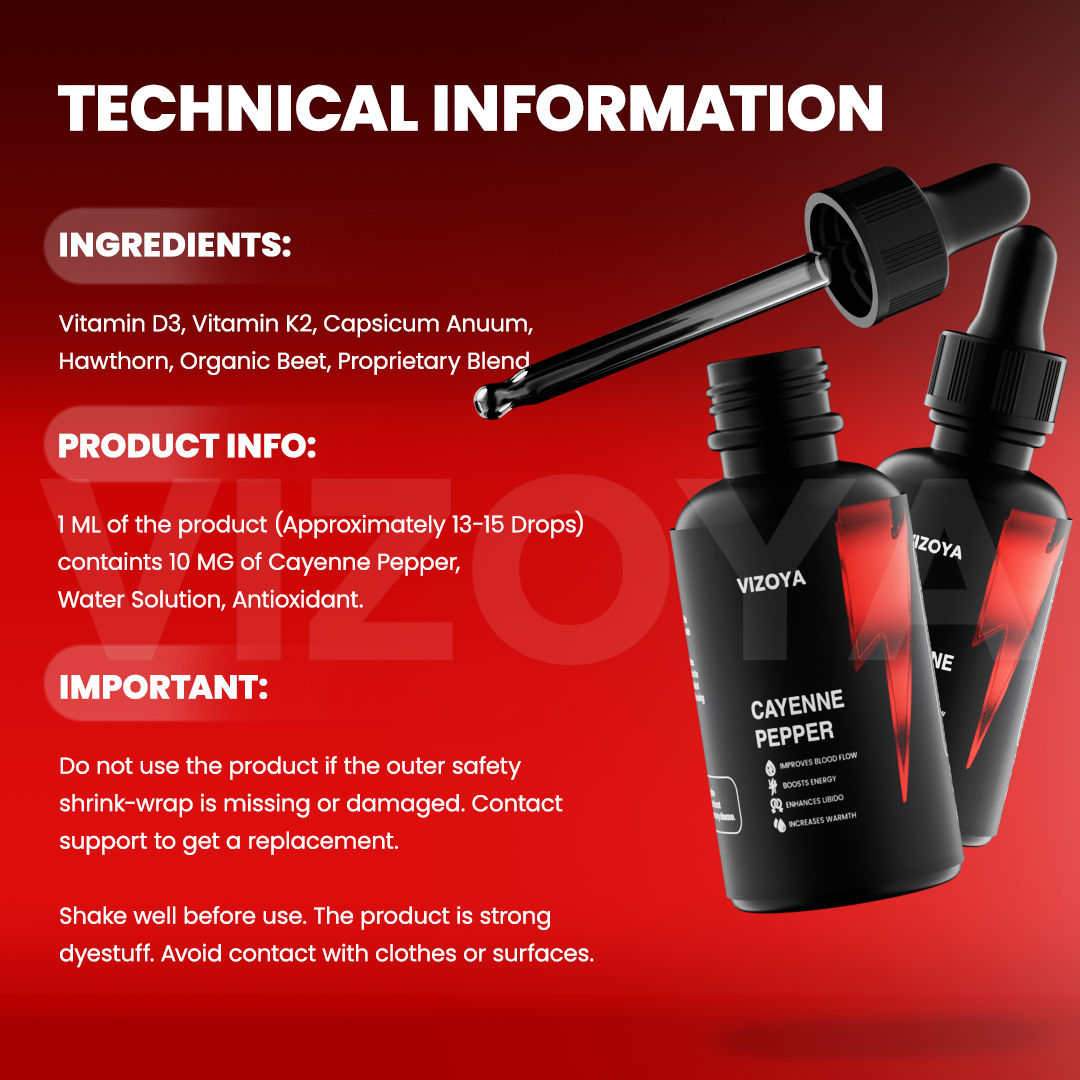 Cayenne Pepper - Liquid Drops